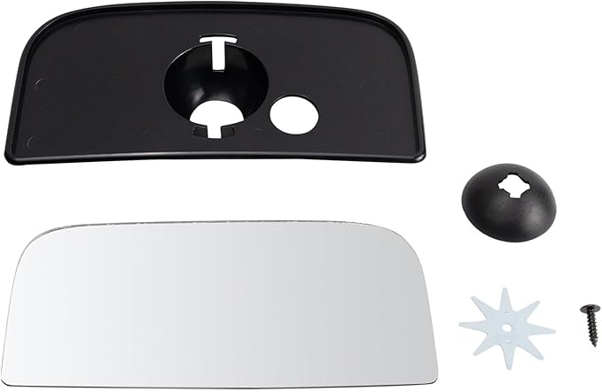 TRQ Exterior Tow Mirror Lower Glass RH Passenger Side for Chevy GMC Truck SUV