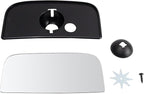 TRQ Exterior Tow Mirror Lower Glass RH Passenger Side for Chevy GMC Truck SUV