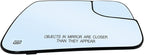 Dodge Ram 1500 Right Side Heated Blind Spot Mirror - Convex Glass with Rear Holder 68402036AA