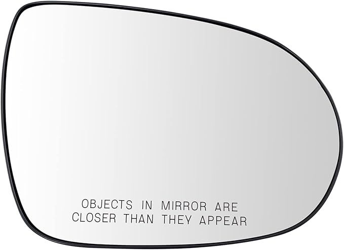 TRQ Passenger Side Mirror Glass Heated with Backing Plate For Factory Equipped Mirrors Compatible with 2016-2020 Kia Sorento