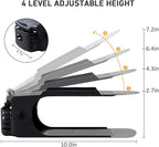 NVGSN Shoe Slots Organizer 20 Pack - Shoe Stackers for a Pair of Shoes, Shoe Storage Shoe Space Savers 50%, 4 Levels Adjustab
