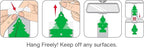 Little Trees Cardboard Hanging Car, Home & Office Air Freshener, Summer Linen (Pack of 24)