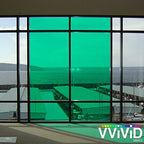 VViViD Transparent Colorful Vinyl Window Tinting Sheets (6ft x 4.9ft, Green)