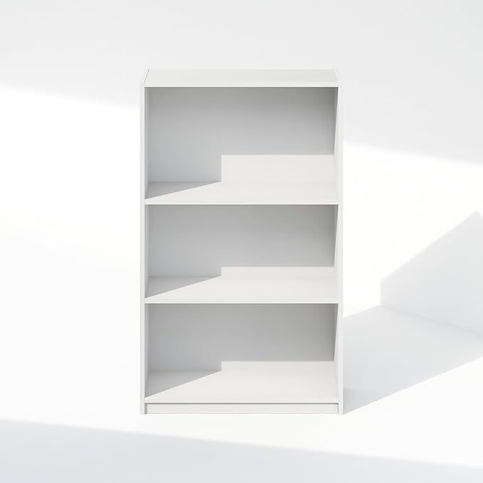 Furinno Reed Closet Organizers and Storage, 3-Tier Closet Organizer, Open Shelf Closet Storage, for Wardrobe, Bedroom, Living