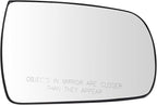 TRQ Passenger Side Mirror Glass Heated Convex For Factory Equipped Mirrors Only Compatible with 2011-2015 Kia Sorento