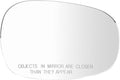 TRQ Passenger Side Mirror Glass Heated Convex Snap On Compatible with 2009-2013 BMW 128i 135i 135is 328i 328i xDrive 335d 335