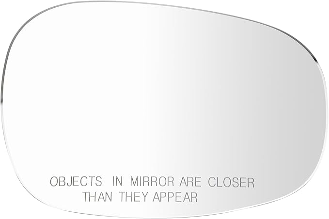TRQ Passenger Side Mirror Glass Heated Convex Snap On Compatible with 2009-2013 BMW 128i 135i 135is 328i 328i xDrive 335d 335