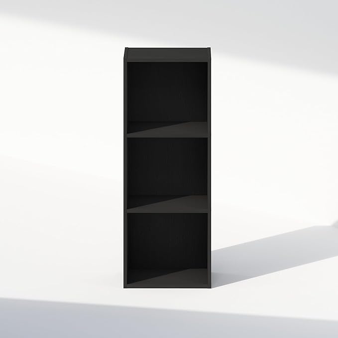 Furinno Reed Closet Organizers and Storage, 3-Tier Closet Organizer, Open Shelf Closet Storage, for Wardrobe, Bedroom, Living