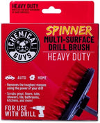 Chemical Guys ACC508 Heavy Duty Spinner Multi-Surface Drill Brush Attachment (Fits Any Standard Drill - Power Scrubber Remove