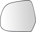 TRQ Driver Side Mirror Glass Snap On Clear Compatible with 2012-2014 Nissan Versa 2014 Versa Note NI1324149
