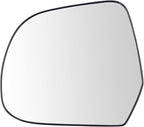 TRQ Driver Side Mirror Glass Snap On Clear Compatible with 2012-2014 Nissan Versa 2014 Versa Note NI1324149