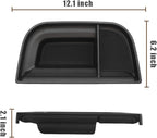 Muslogy Dashboard Storage Organizer Tray Compatible with Ford Maverick 2024 2022-2023 & Hybrid XL XLT Lariat Accessories Dash Insert Tray Behind Screen Won't Fit 2025 Maverick (Black)