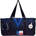 NGIL Extra Large Utility Tote Reusable Grocery Bag Oversized Collapsible for Groceries, Storage, Picnic, Beach (Nurse Life-navy)