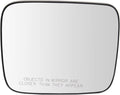 TRQ Passenger Side Mirror Glass with Backing Plate Snap On Compatible with 2015-2018 Jeep Renegade CH1325136