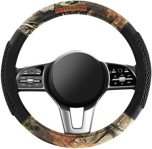 Mossy Oak Steering Wheel Covers for Car, Truck, and SUV, Universal 15 inchs Durable Steering Wheel Cover Protection, Official Licensed Product
