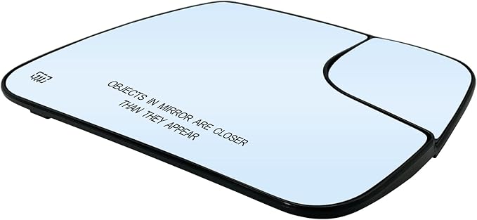 Dodge Ram 1500 Right Side Heated Blind Spot Mirror - Convex Glass with Rear Holder 68402036AA