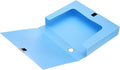 M&G File Organizer Box, Blue A4 Plastic Storage File Boxes File Folder Document Boxes Cabinet Archives Cases Boxes with Lid f