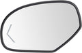 TRQ Mirror Glass w/Backing Plate Heated Driver Side Compatible with Cadillac Chevy GMC SUV
