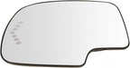 TRQ Driver Side Mirror Glass Heated With Turn Signal Without Auto Dim Compatible with 2003-2006 Cadillac Escalade ESV EXT Che