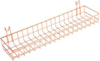 Rose Gold Grid Wall Basket Wire Wall Shelf for Grid Panel Easy Hanging Tray for Cute Things on Your Grid Wall Storage Display