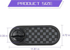 Multifunctional Car Anti-Slip Pad, 3 in 1 Rotatable Non-Slip Vehicle Dashboard Mat with Phone Holder & Temporary Parking Numb