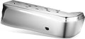 Auto Dynasty Rear Bumper End Caps Cover Compatible with 2015-2020 Ford F-150, Passenger Right Side, with Parking Sensor Holes, Polished Chrome