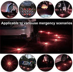 LED Road Flares 6Pack Roadside Emergency car kit Emergency Road Flares Kit with Magnetic Base for Vehicles & Boat | 9 Flash M