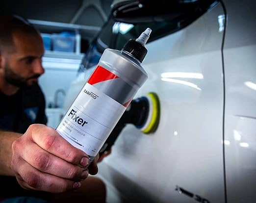 CARPRO Fixer Compound & Polish - Remove Scratches, Marring, Haze & Swirl Marks, Polishing Compound to Fix Paint Imperfections, Ceramic Clear Coats & Single Stage Paint - 500ml (17oz)