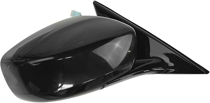 TRQ 2 Piece Driver and Passenger Side Mirror Assembly Set Electric Adjustment Non-Heated No Memory Black Compatible with 2011