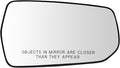 TRQ Passenger Side Mirror Glass Heated For Factory Equipped Mirrors Compatible with 2016-23 Chevrolet Malibu LT 2016-22 Malib