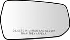 TRQ Passenger Side Mirror Glass Heated For Factory Equipped Mirrors Compatible with 2016-23 Chevrolet Malibu LT 2016-22 Malib