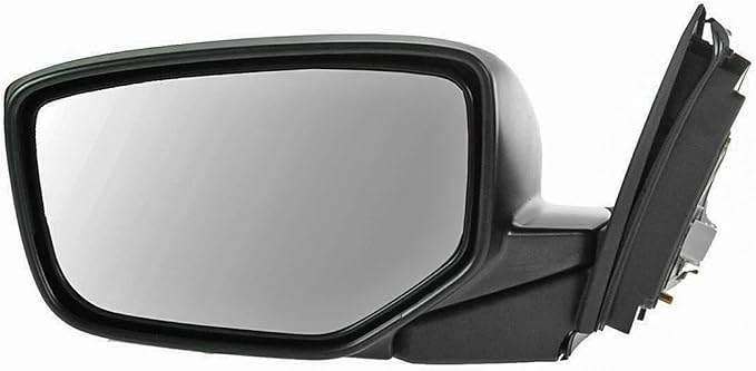 TRQ 2 Piece Driver and Passenger Side Mirror Assembly Set Electric Adjustment Non-Heated No Memory Black Compatible with 2008