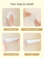 Socks Underwear Wall Mount Drawer Organizer, Switchable 6 Cell Drawer Acrylic Organizers Self-Adhesive Anti Dust Storage Boxe