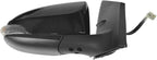 TRQ 2 Piece Driver and Passenger Side Mirror Assembly Set Electric Adjustment Heated No Memory Black Compatible with 2014-201