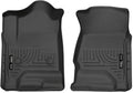 Husky Liners Weatherbeater Floor Mats | Fits Various 2014-2020 Chevrolet Silverado, GMC Sierra, Cadillac Escalade & ESV, Yukon & XL, Suburban, Tahoe (See Description) | Front Row, 2-pc Black - 18231