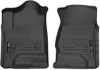 Husky Liners Weatherbeater Floor Mats | Fits Various 2014-2020 Chevrolet Silverado, GMC Sierra, Cadillac Escalade & ESV, Yukon & XL, Suburban, Tahoe (See Description) | Front Row, 2-pc Black - 18231