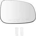 TRQ Passenger Side Mirror Glass Heated with Backing Plate Snap On Compatible with 2012-2017 Volvo S60 2012-2016 S80 2015-2018