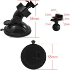 4 Pack Universal Car Dash Cam Mount - Vacuum Suction Cup Holder with 4 Interchangeable Heads for GPS Navigation and Dashboard Recorder(F Heads)