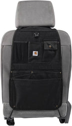 Carhartt Universal Nylon Duck Automotive Seat Back Organizer, Organization for Work and Kids, Black