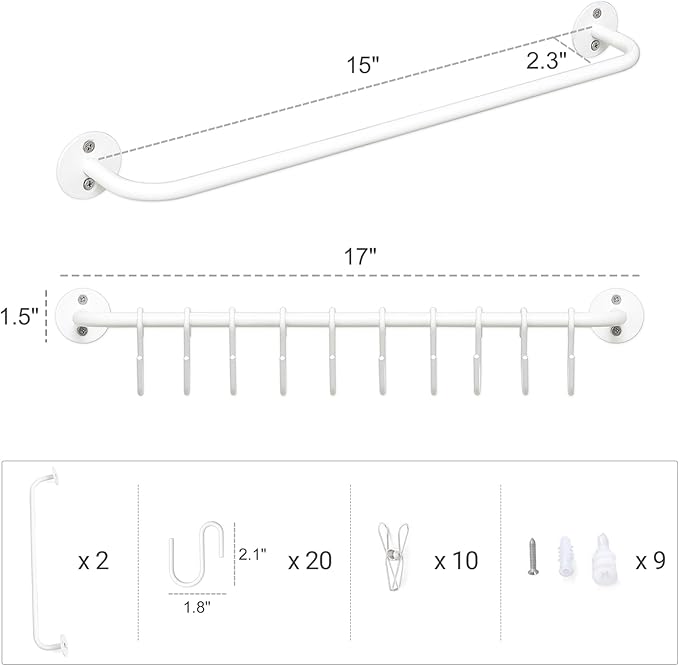 Mkono Hat Rack for Wall Baseball Cap Organizer Hanger with 20 Hooks Modern Metal Hat Holder Wall-Mounted Caps Display for Clo