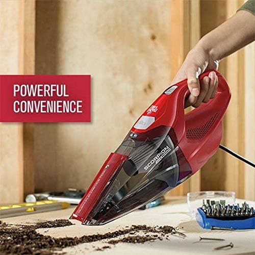 Dirt Devil Scorpion Plus QuickFlip Handheld Vacuum Cleaner, Powerful Suction, Lightweight, Includes Quick Flip Crevice Tool, 