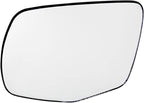 TRQ Driver Side Mirror Glass Flat Backing Plate For Factory Equipped & Aftermarket Mirrors Compatible with 2016-2018 Honda Pi
