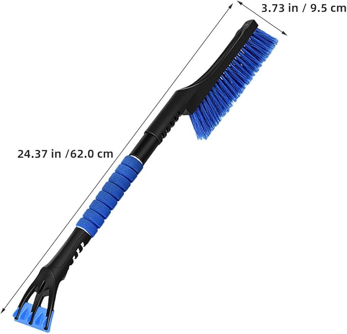 FAVOMOTO 1pc Snow Scraper and Ice Removal Brush Detachable Multi-Function Tool for Snow Removal Telescopic Design for Suvs and Trucks Compact Easy to Store