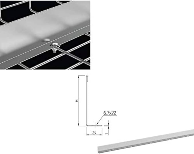 Kable Kontrol Tray Divider – Tray Dividing and Cable Routing - Wire Mesh Tray Cable Management Rack Cable Basket, Zinc Plated
