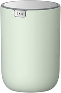 EKO Fandy 0.4 Gal/1.5L Mini Tabletop Trash Bin with Swing-Lid, Desktop Trash Can for Bathroom Countertop, Vanity, Coffee or Office, Small Garbage Bin (Sage)