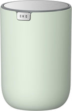 EKO Fandy 0.4 Gal/1.5L Mini Tabletop Trash Bin with Swing-Lid, Desktop Trash Can for Bathroom Countertop, Vanity, Coffee or Office, Small Garbage Bin (Sage)