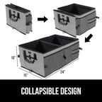 GORILLA GRIP Large Capacity Sturdy Trunk Storage Organizer, Slip and Water Resistant Collapsible Organization Container for