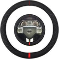 Suede Steering Wheel Cover,Compatible with Dodge Avenger Grand Caravan Challenger Charger Suede Leather Sport Non-Slip Wheel Cover Car Interior Accessories 15.5 16 inch for Man and Women