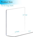 Shelf Dividers for Closet Organization: 12" Tall x 12" Deep Acrylic Closet Shelf Dividers for Clothes Sweater Purse - Clear O