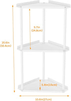 Jesginboo 3 Tier Bathroom Counter Organizer, Vanity Organizer Corner Shelf, Skincare, Makeup Countertop Organizers, Kitchen, 